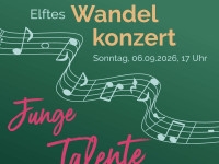 Elftes Wandelkonzert - "Junge Talente"